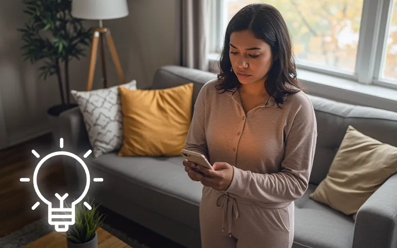 Parent checks the K–12 school app on a phone at home; integrated Digital Student ID—no extra app