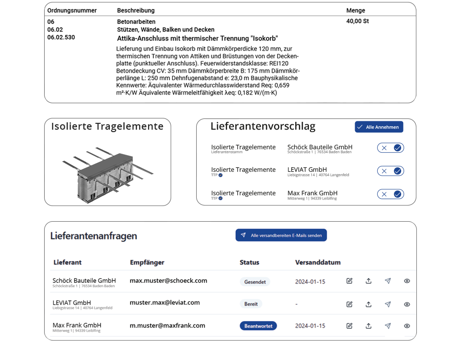 Lieferantenanfrage TRITOLO Nachunternehmer Subunternehmer Hersteller