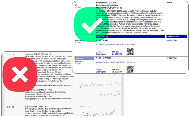 TRITOLO Angebot Leistungsverzeichnis