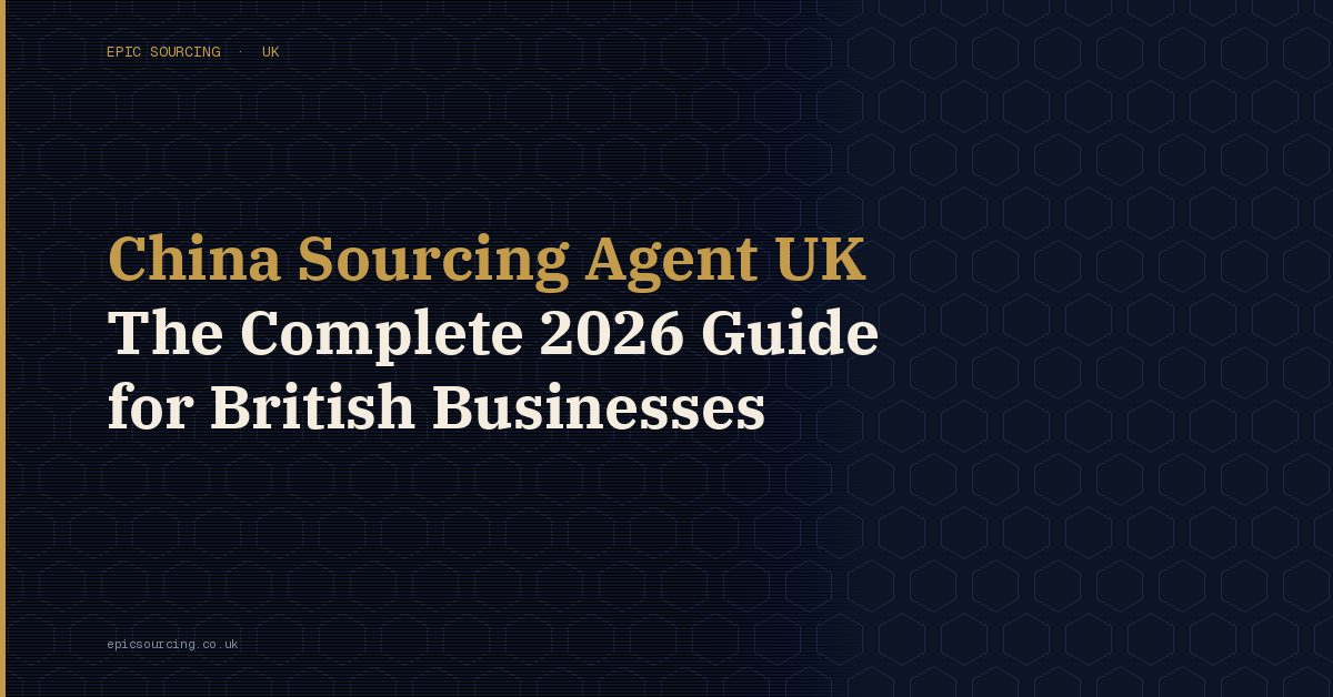 TK Wang from Epic Sourcing UK explaining what a China sourcing agent does for British businesses importing from China in 2026