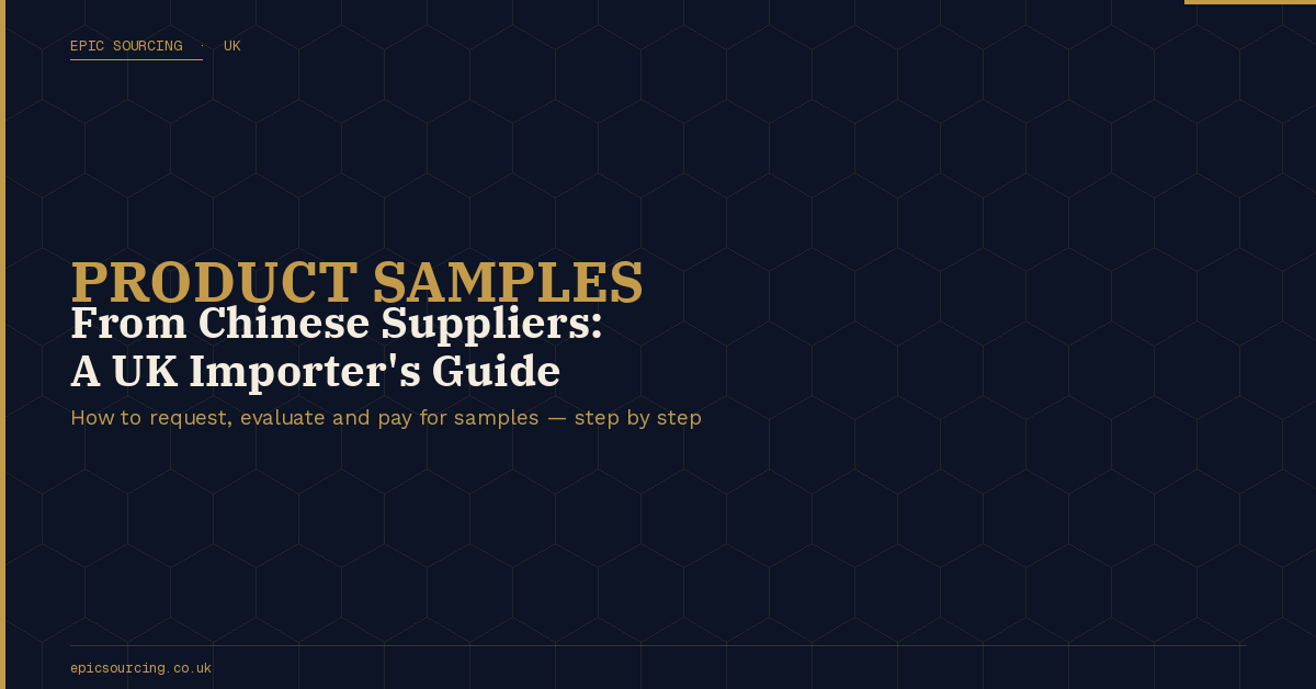 A product sample being evaluated at a desk — representing the process of assessing Chinese supplier samples before placing a bulk order