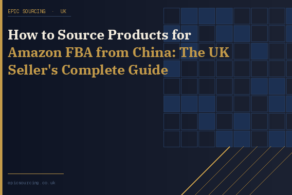 UK Amazon FBA seller reviewing product samples sourced from a Chinese manufacturer for their online business