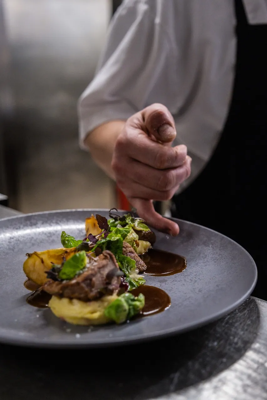 Berg in Salzburg im Sonnenuntergang