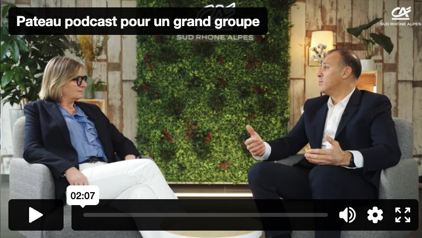 Podcast corporate RSE Crédit Agricole Sud Rhône-Alpes - Blue Dot Production