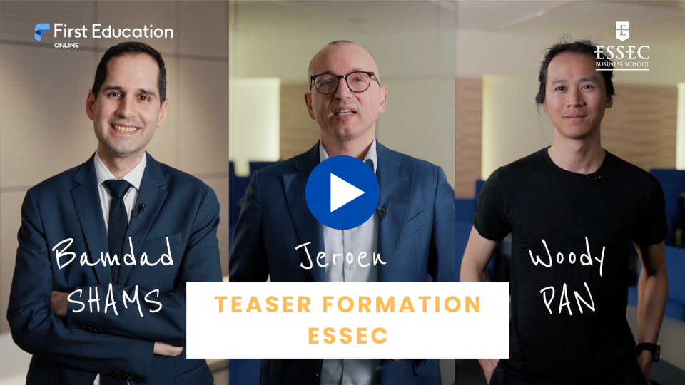 Teaser formation IA cadres dirigeants ESSEC Business School First Finances - Blue Dot Production