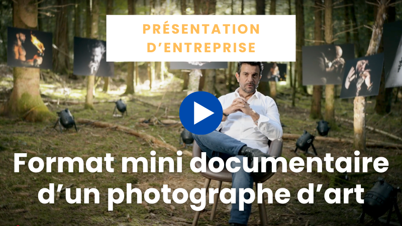Portrait vidéo photographe d'art Pascal Lemoine clair-obscur - Blue Dot Production