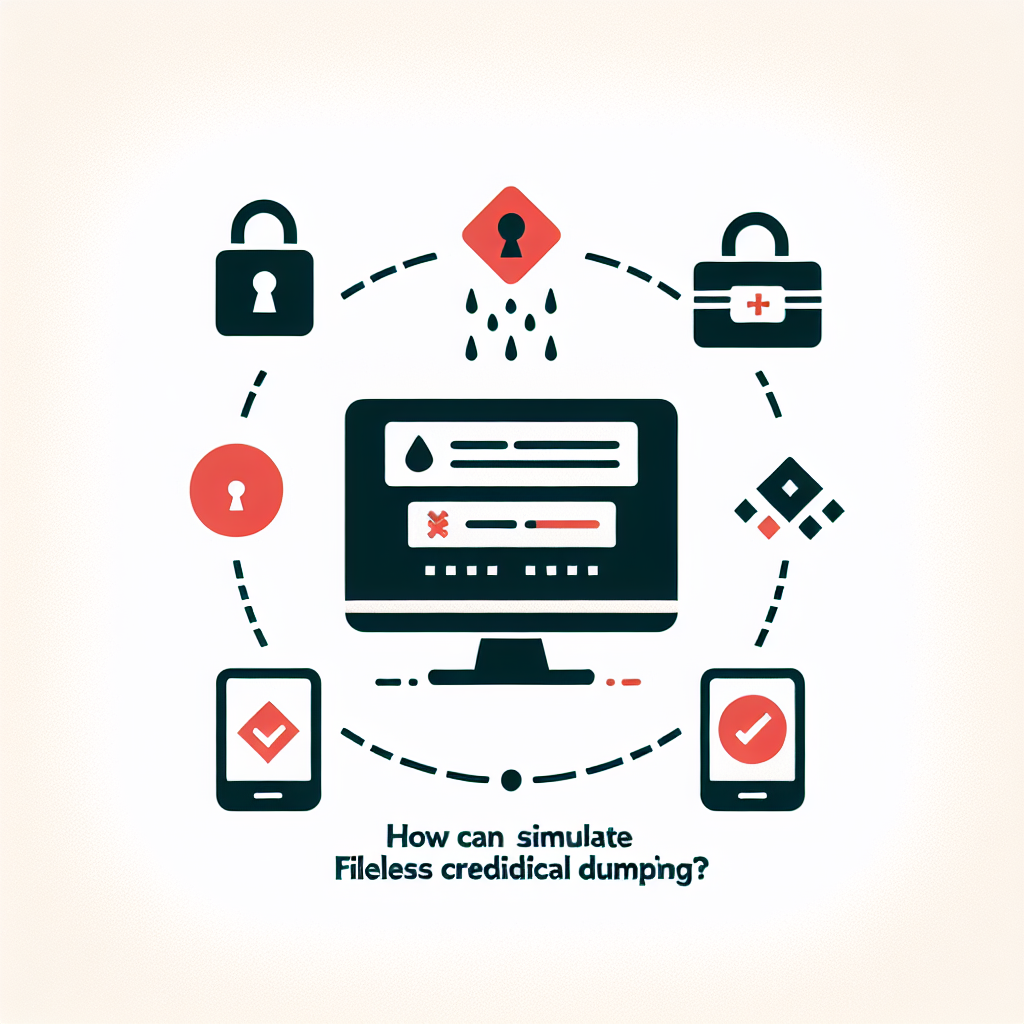 Simulated credential dumping illustration