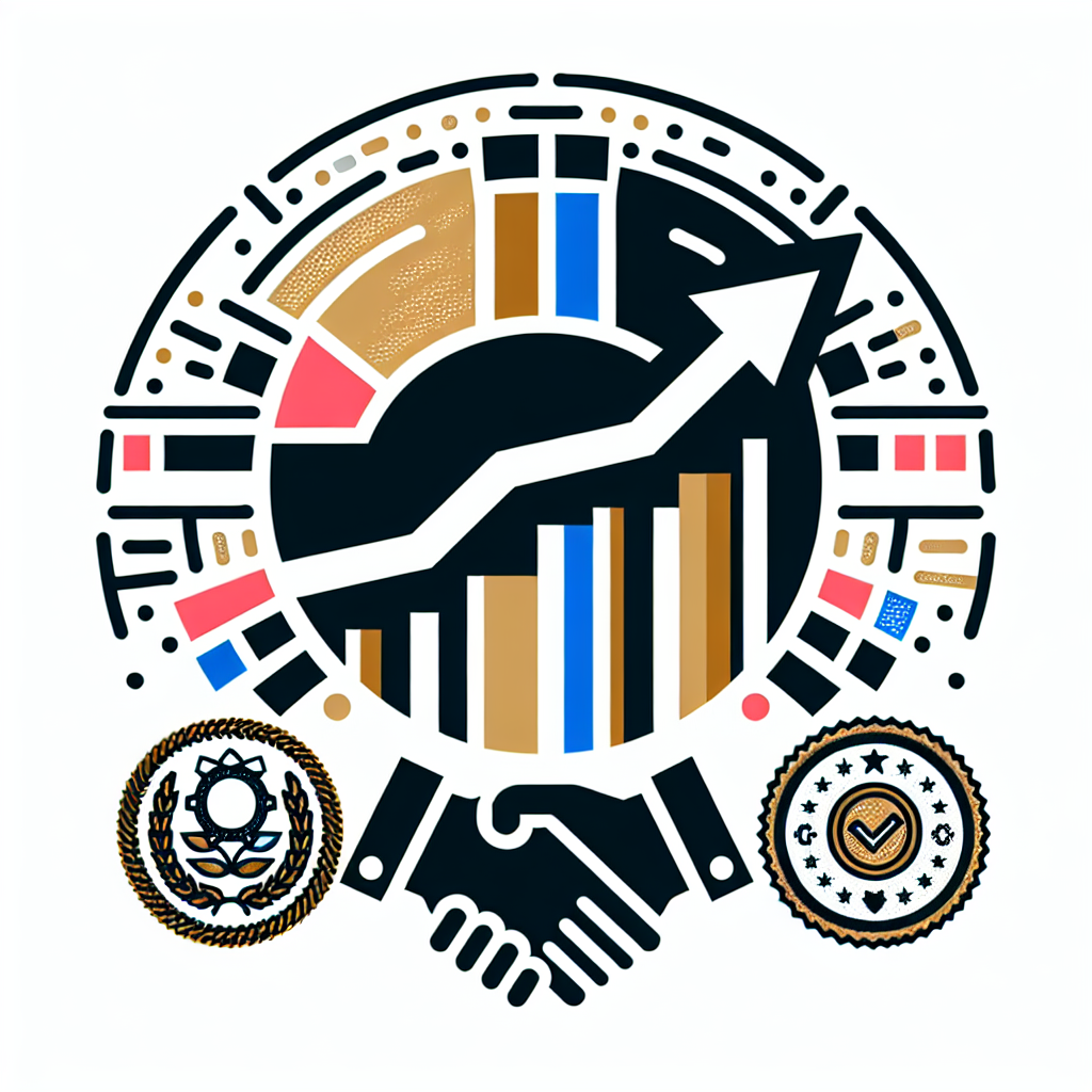 Illustration: helping climb a bar graph, key and shield icon.