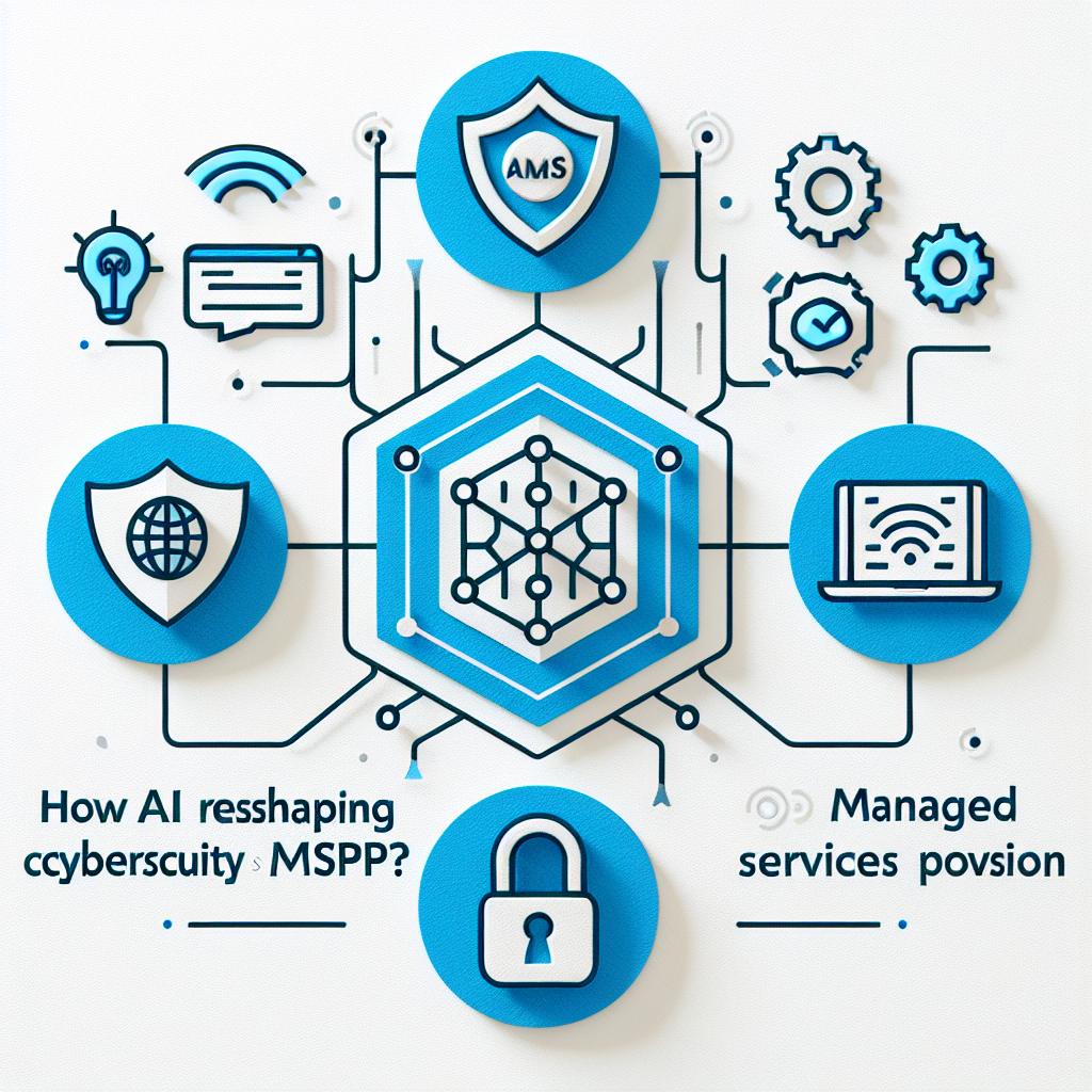 AI and cybersecurity illustration