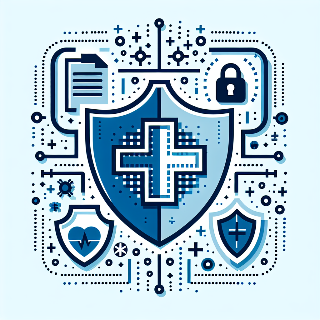 HIPAA and cybersecurity illustration