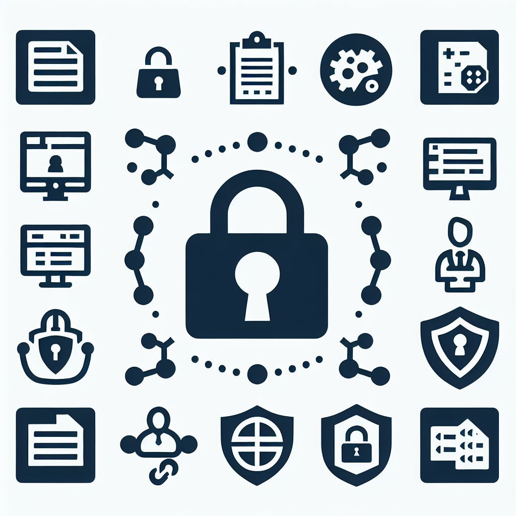Data encryption illustration