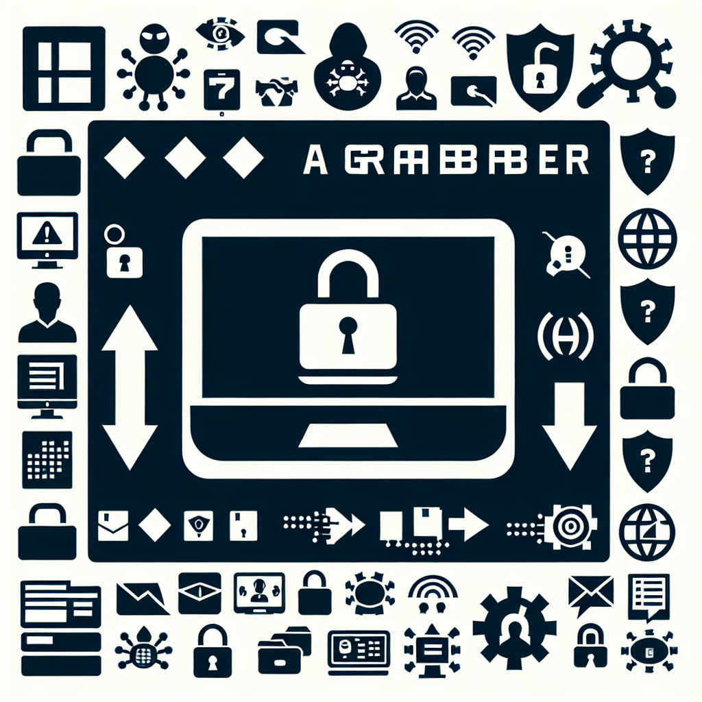 illustration: data grabber stealing credentials