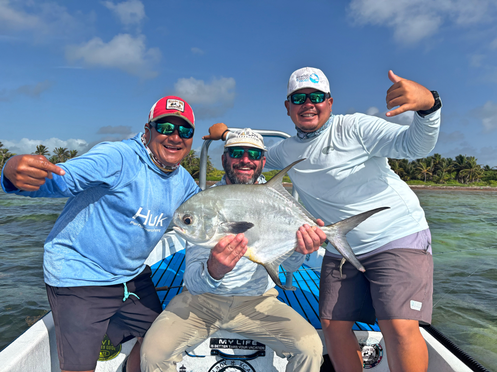 First Permit caught for client Travis at X Flats Lodge. 