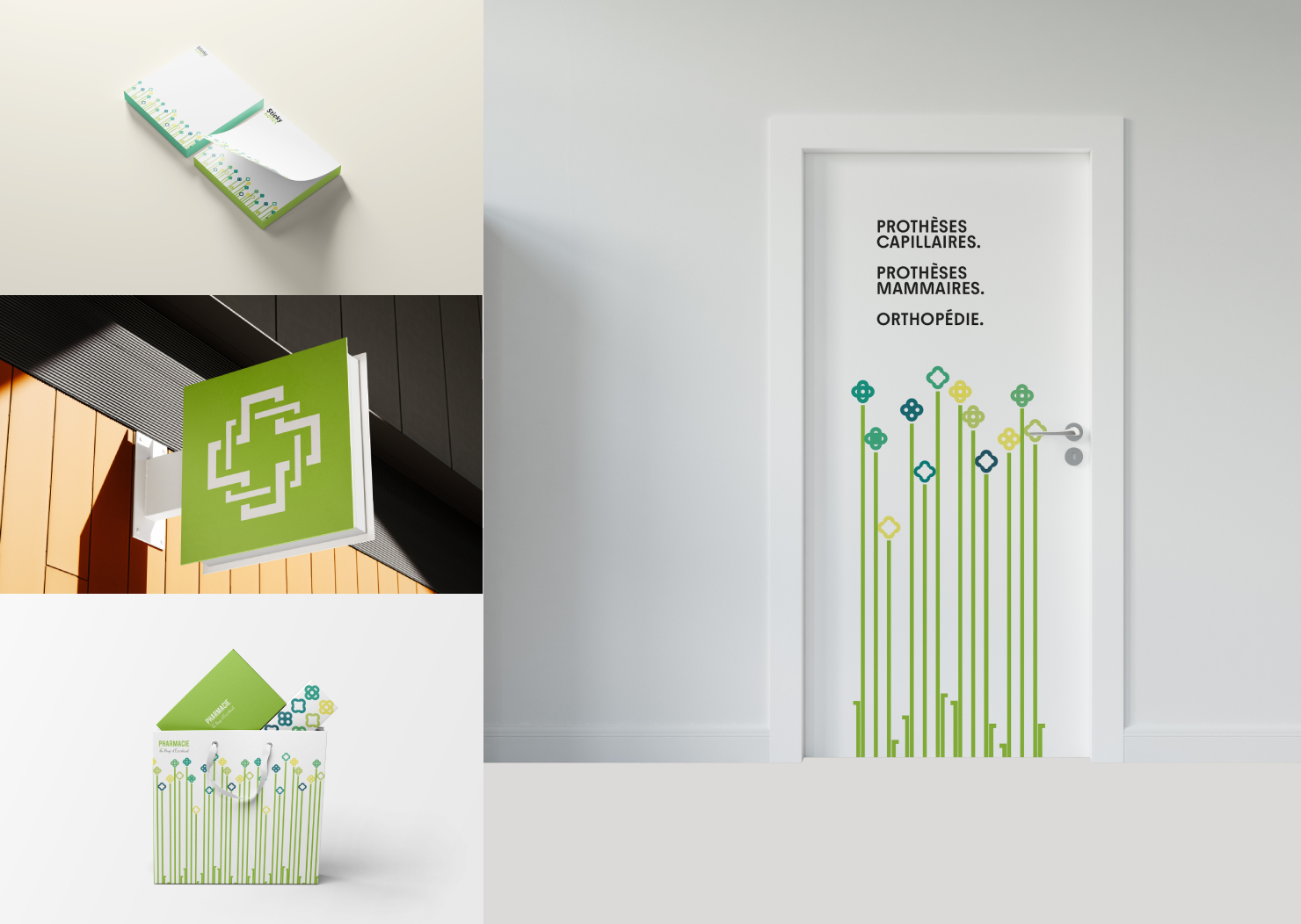 Déclinaison graphique de la pharmacie du Pays d'Excideuil