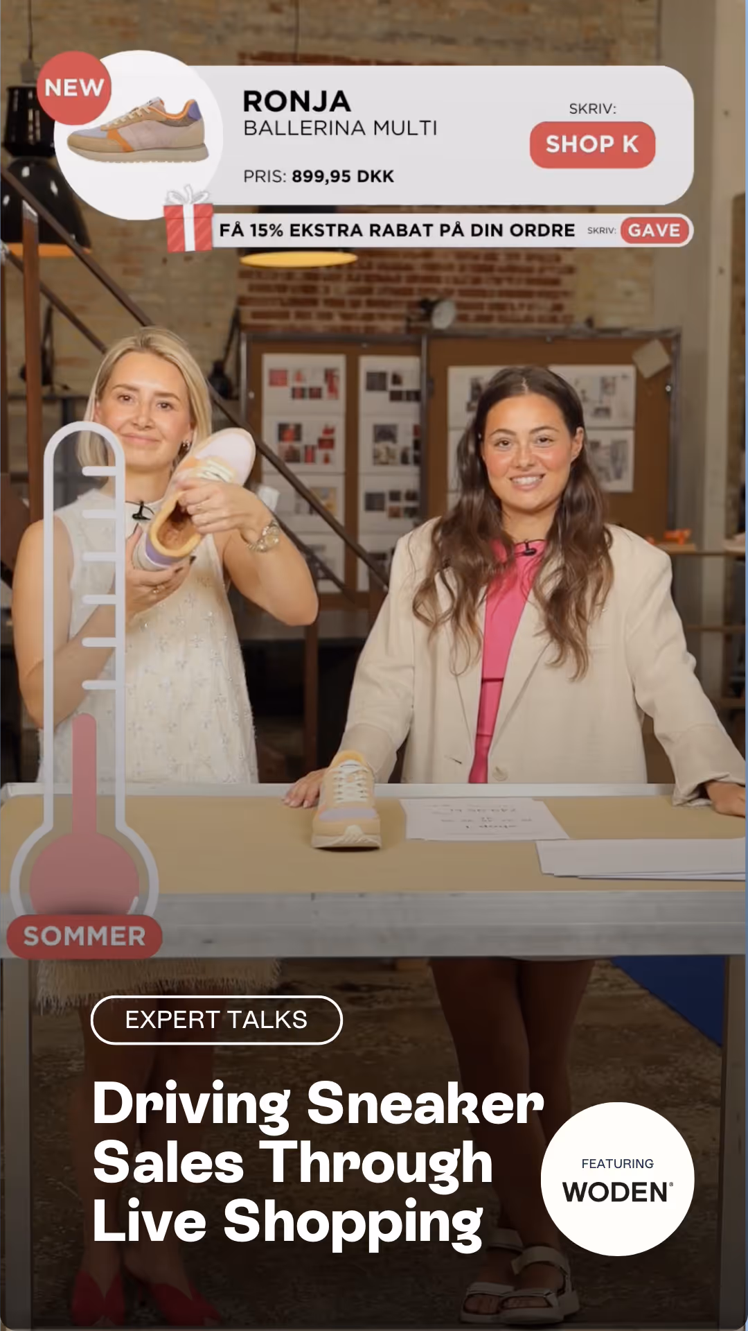 Driving Sneaker Sales Through Live Shopping - Featuring WODEN