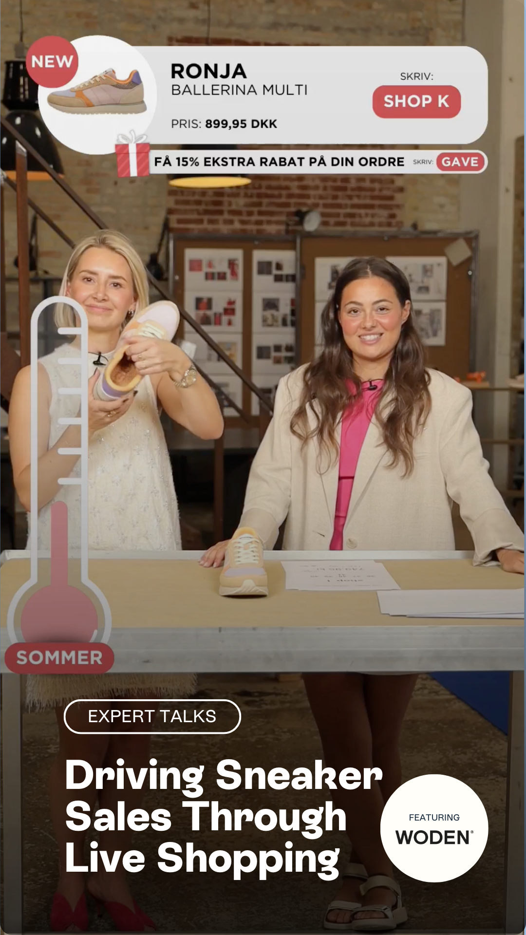 Driving Sneaker Sales Through Live Shopping - Featuring WODEN