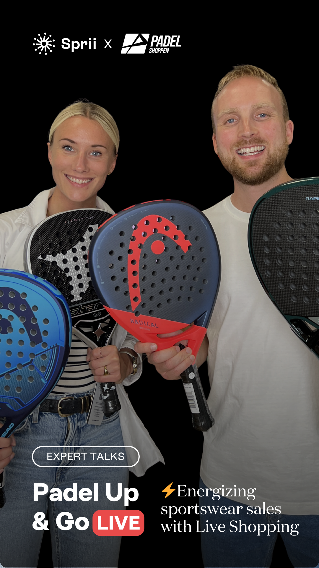Padel Up & Go Live: Energizing Sportswear with Live Shopping - Featuring Padelshoppen