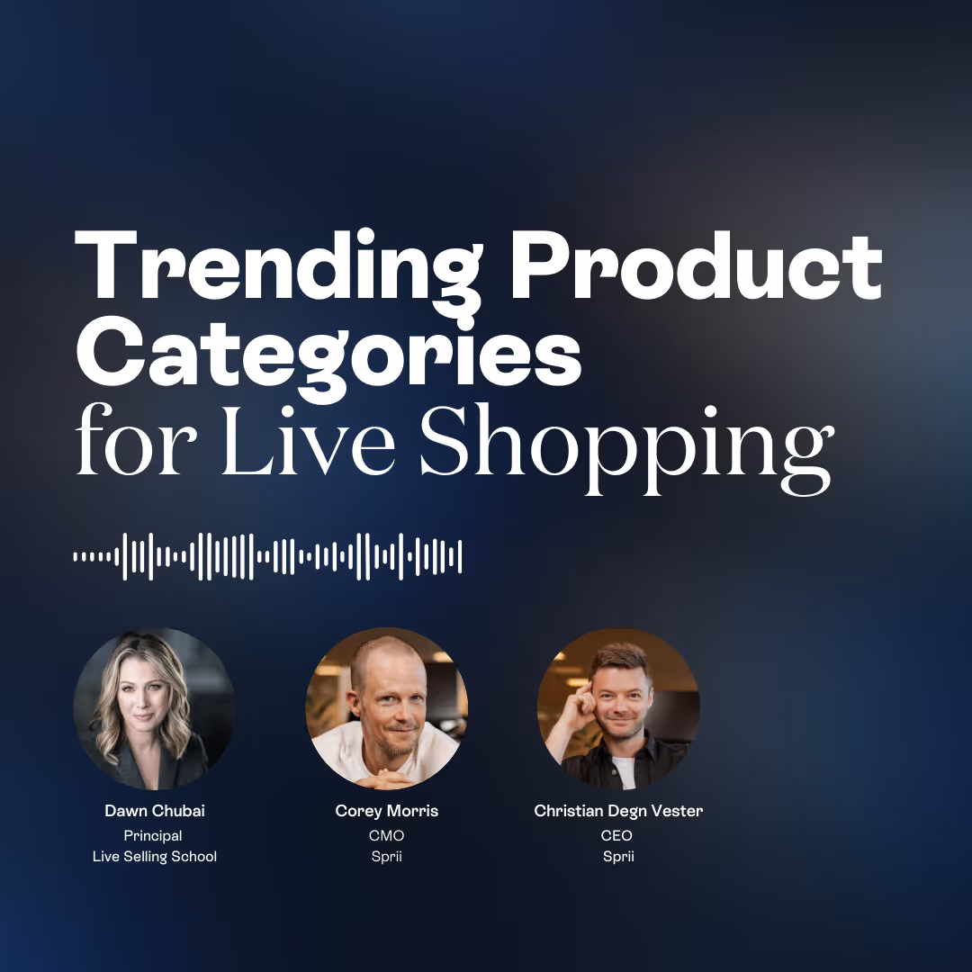 Podcastaflevering: Populaire productcategorieën voor live shopping