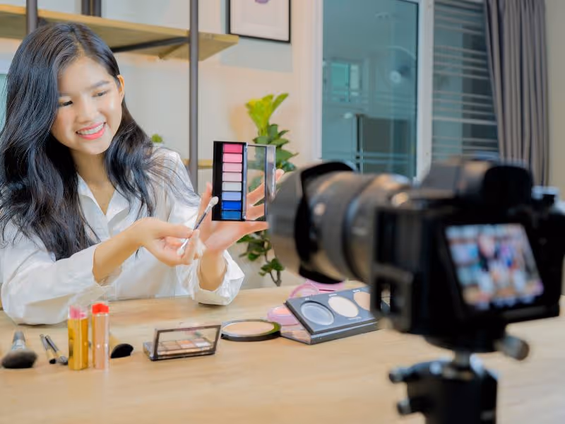 A business owner doing social shopping