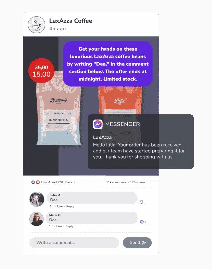 facebook comment sales 2 | ELISA.io