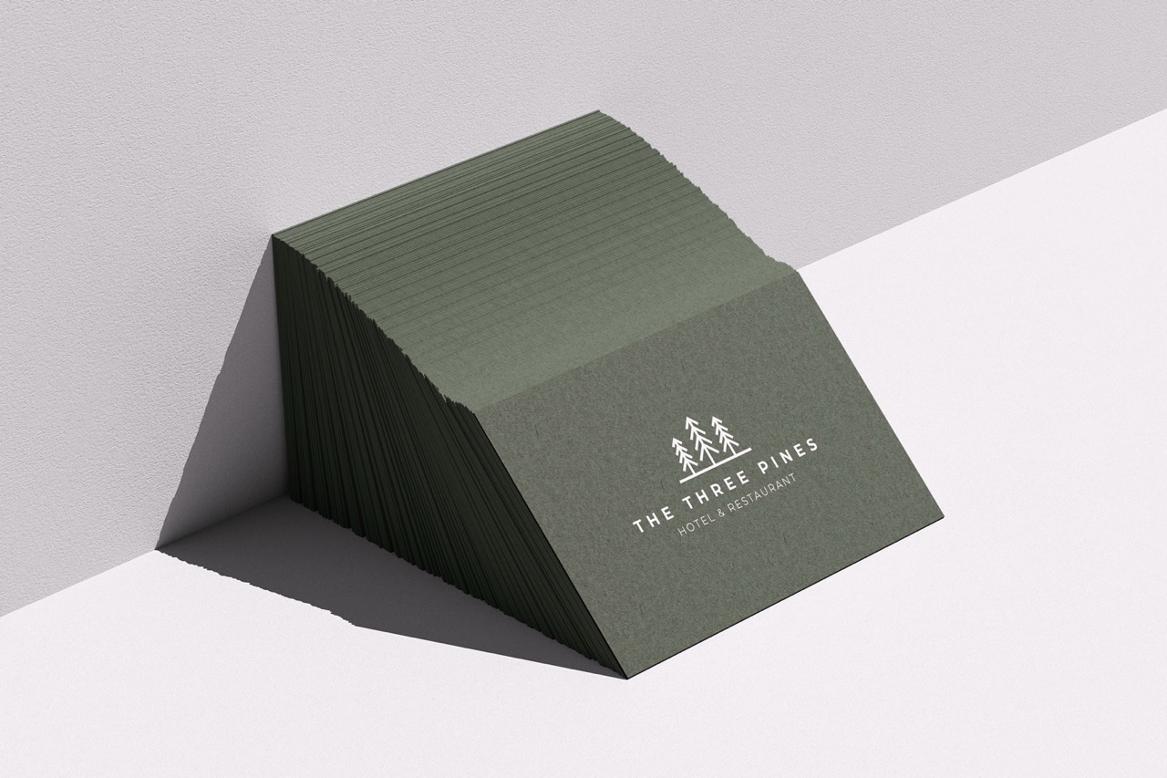 Printed business cards