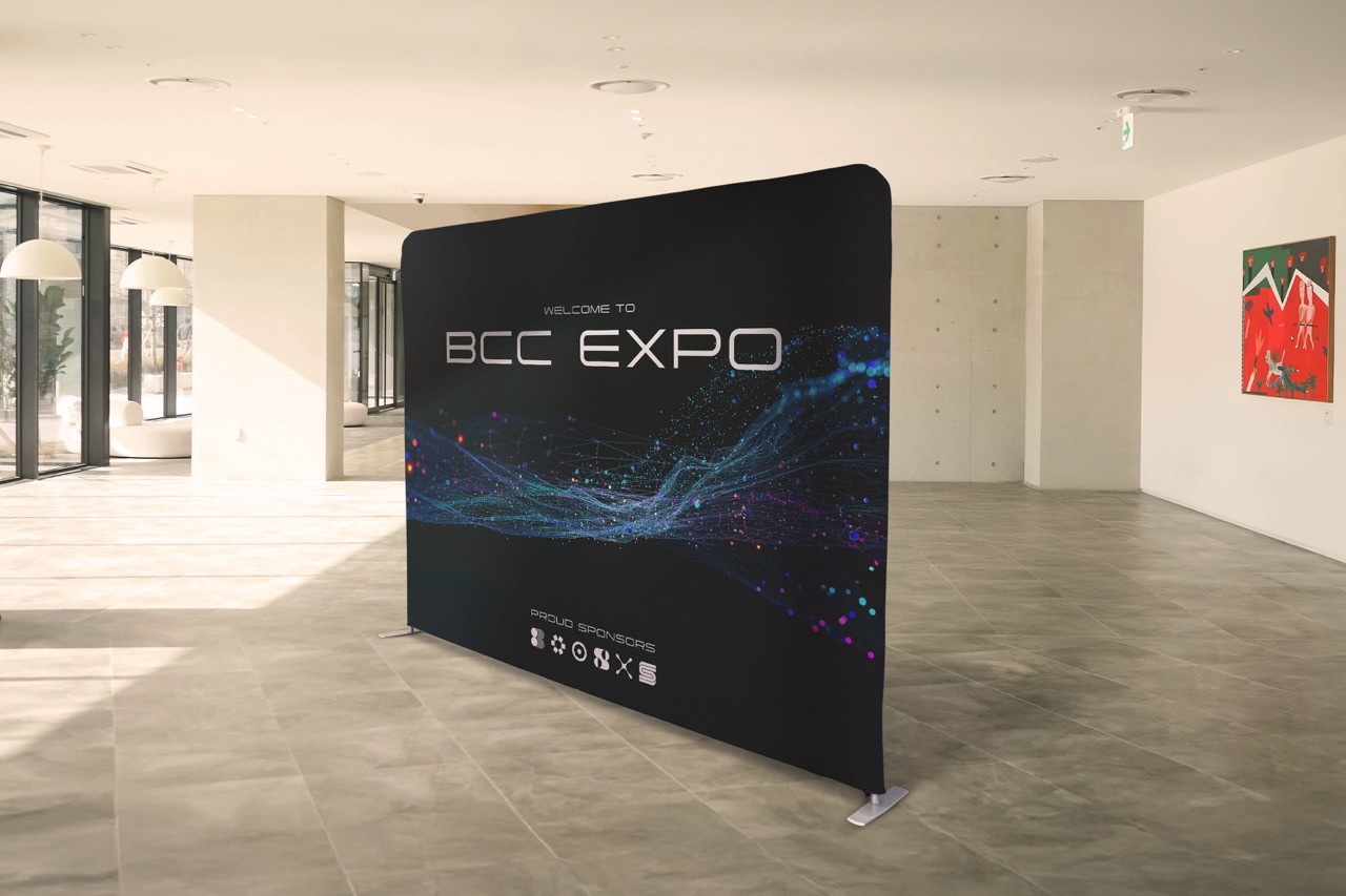 Fabric exhibition display stand