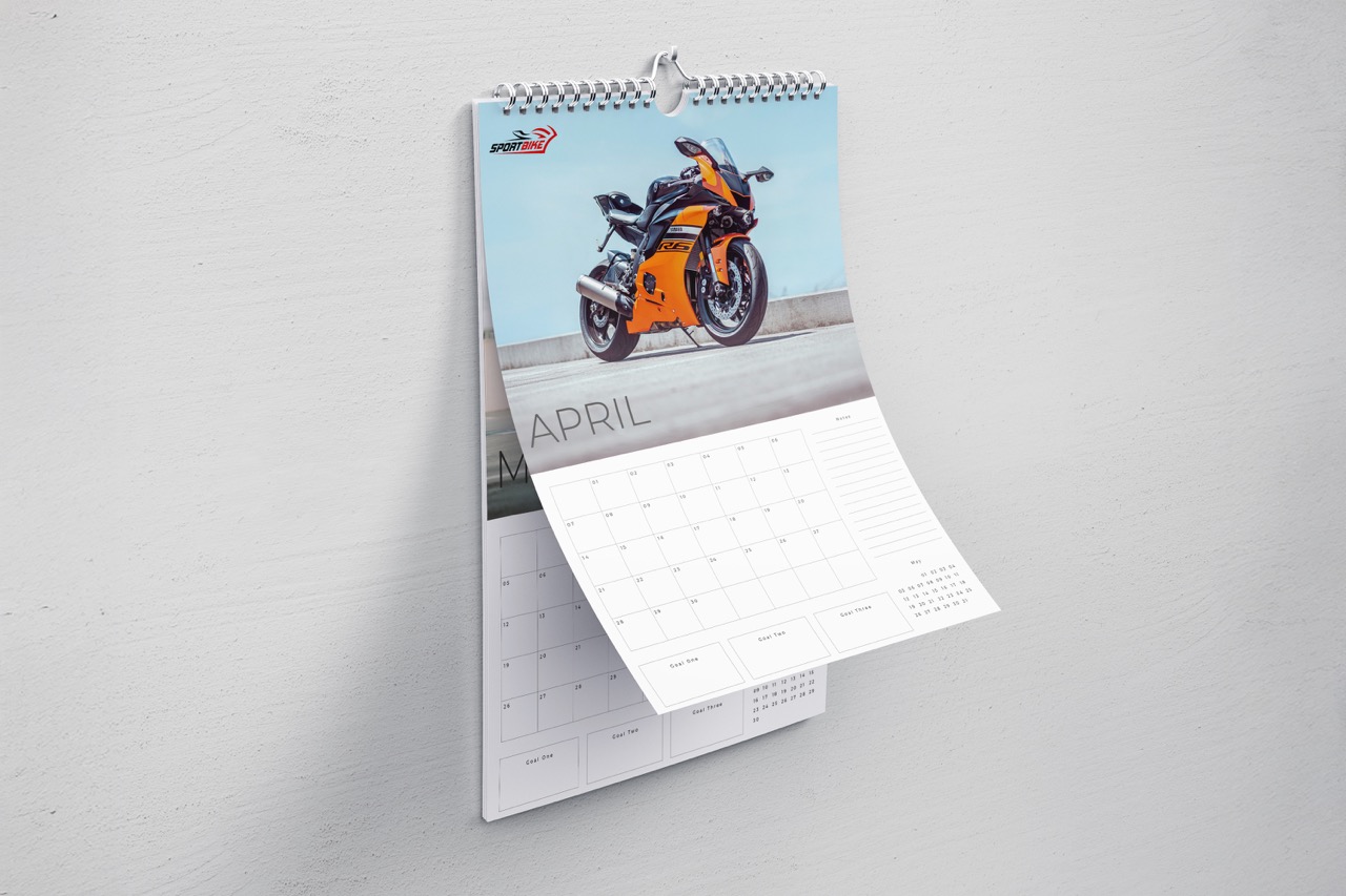 Branded wall calendar
