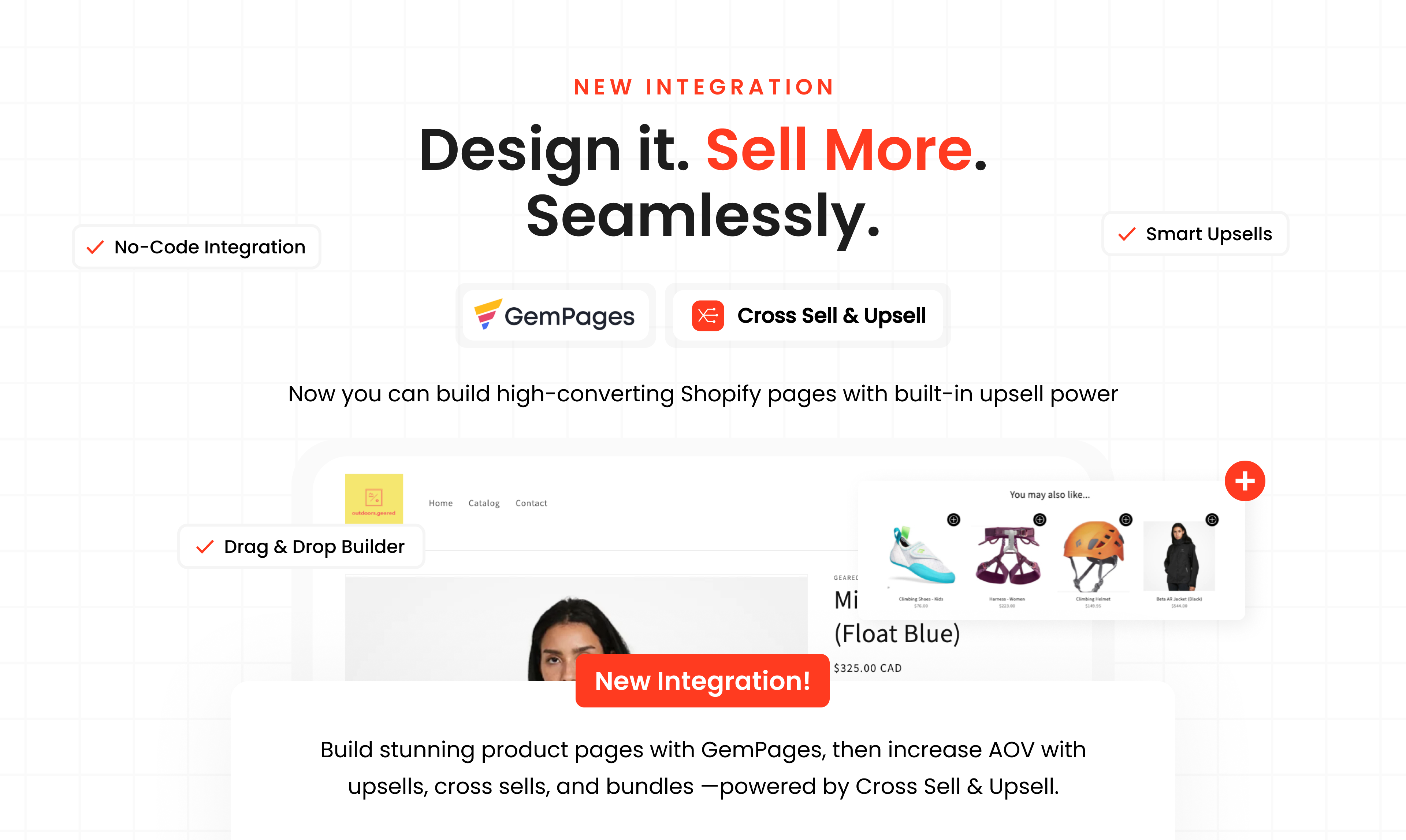 New Integration: Cross Sell & Upsell and GemPages -  Pages Builder