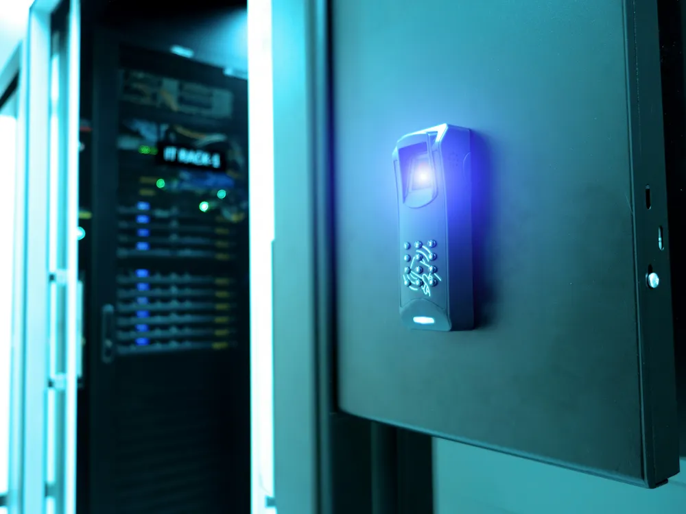 Biometric access control system in a modern data center