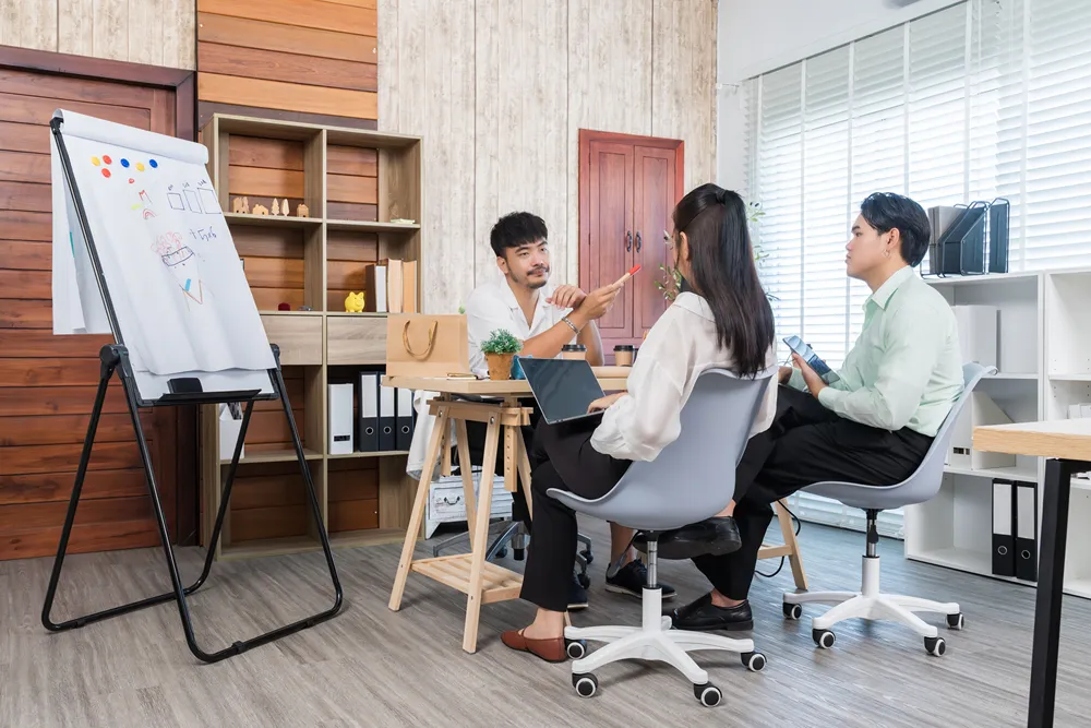 Small business founders planning how to join an IDIQ contract team