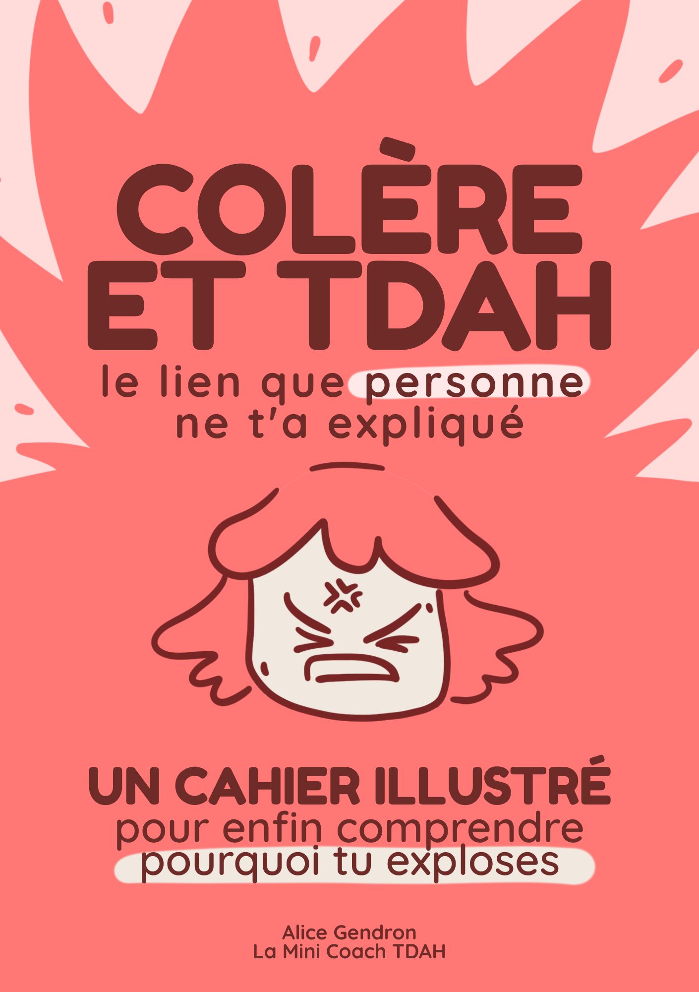 Couverture du cahier Colère et TDAH