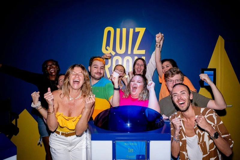 equipe gagnante quiz room