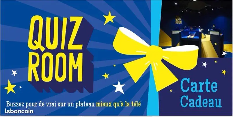 Carte cadeau quiz room