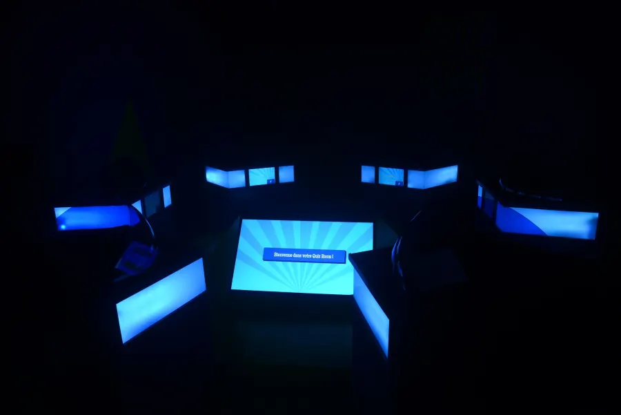 Gameplay interactif Quiz Room pour activités team building entreprise