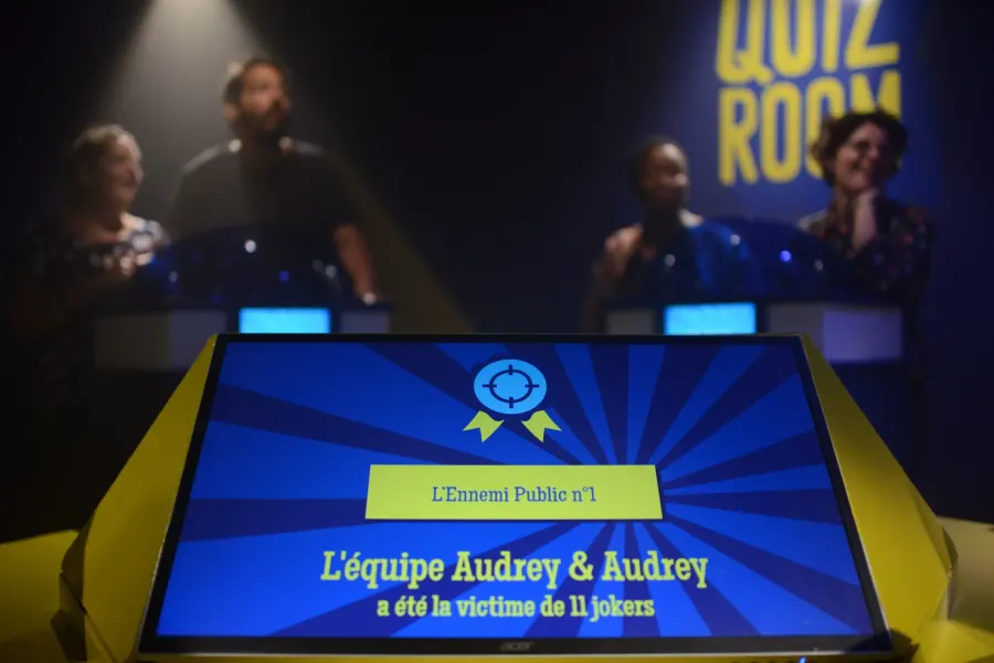 Gameplay Quiz Room jeu d'énigmes groupe amusement Paris