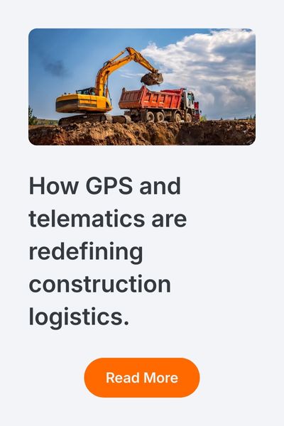 How GPS and telematics are redefining construction logistics