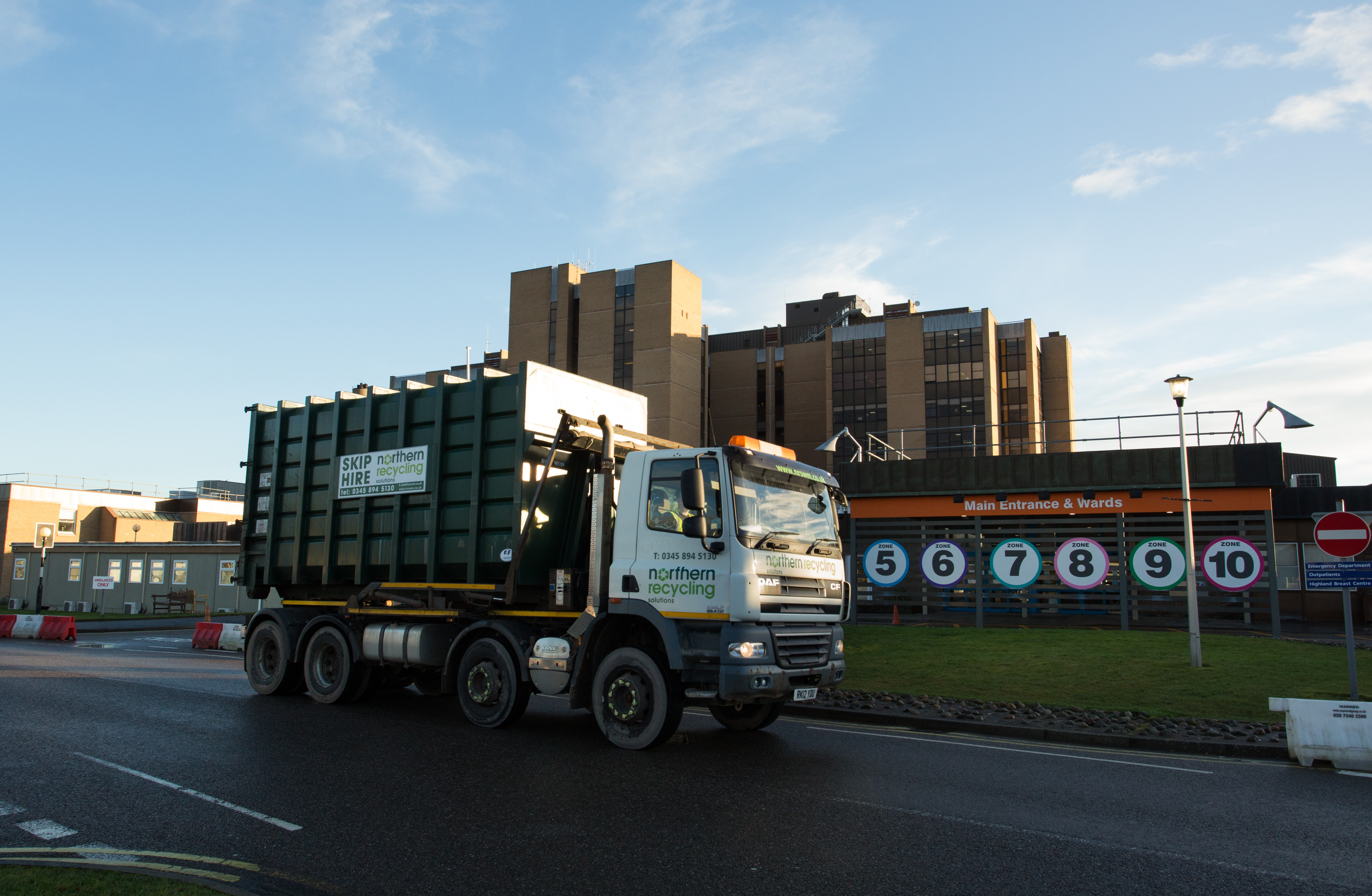 Northern Recycling HGV driing on road