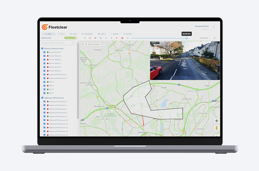 Fleetclear geofencing