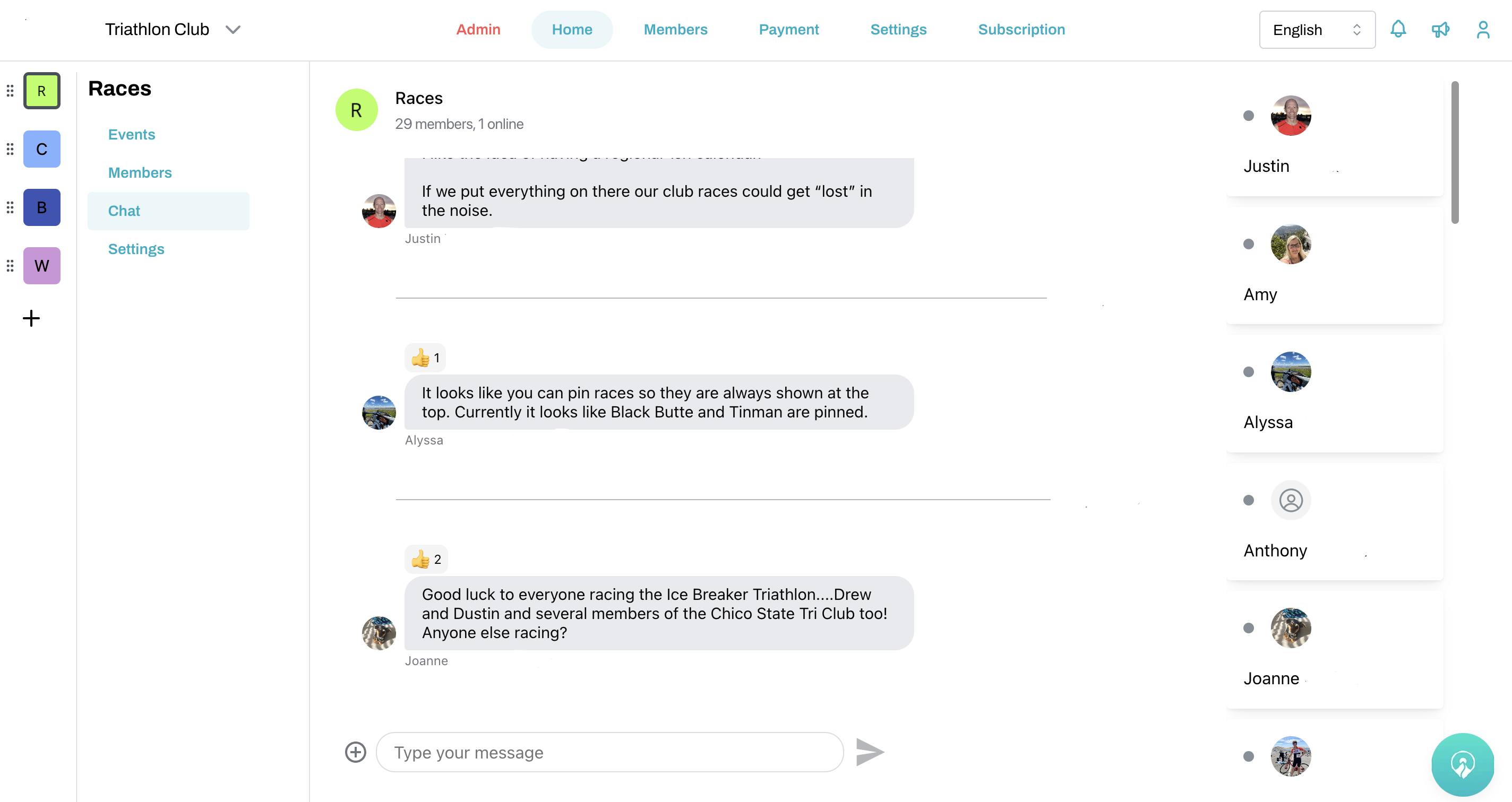 Group Chat Epeak Desktop