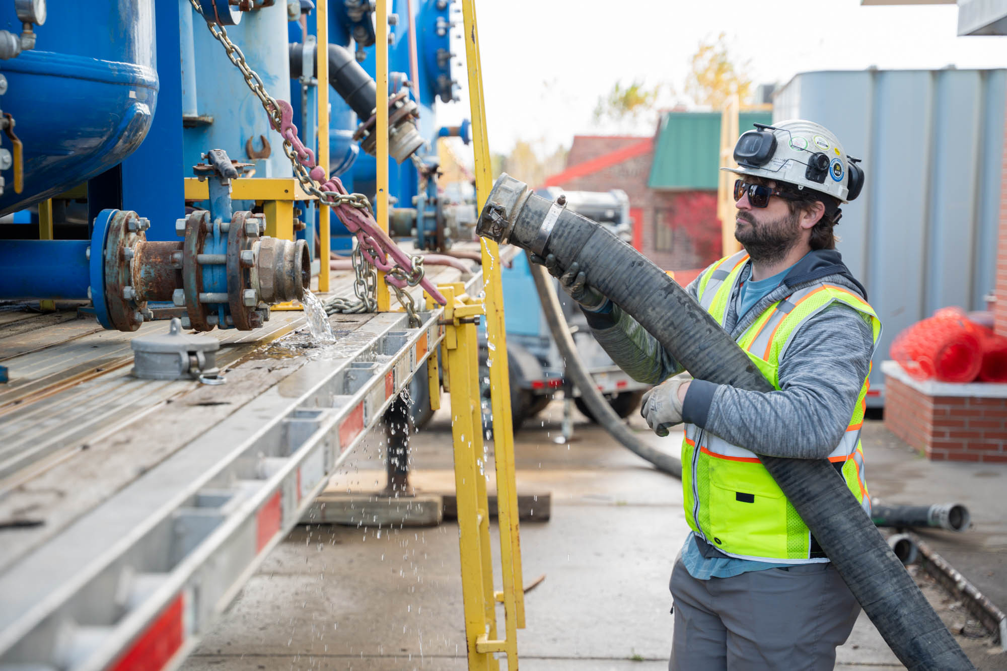 Water treatment services for oil & gas sites.