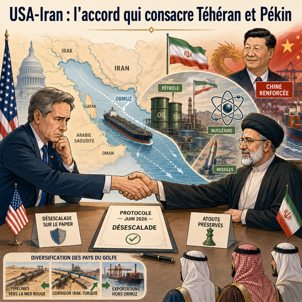 🔖  USA-Iran : l'accord qui consacre Téhéran et Pékin