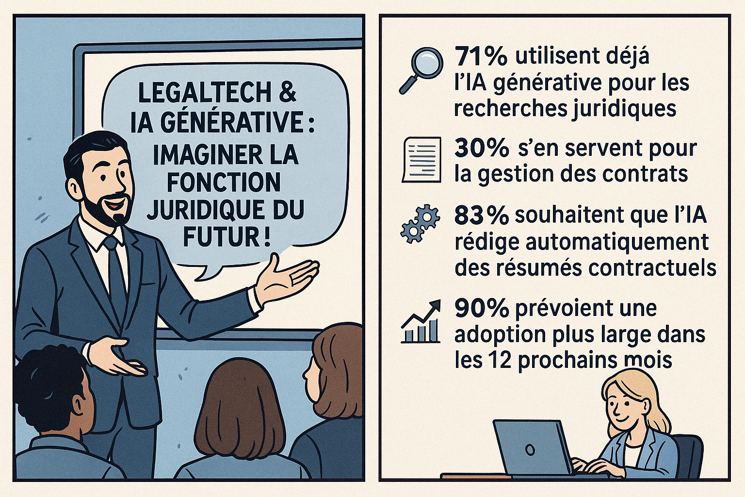 🔎 Legaltech & IAgénérative : vers la fonction juridique du futur !
