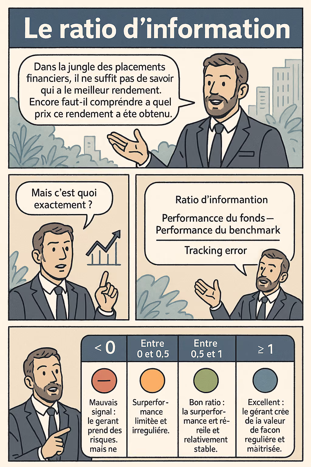 Illustration : Le ratio d'information, ce que votre banquier ne vous explique presque jamais