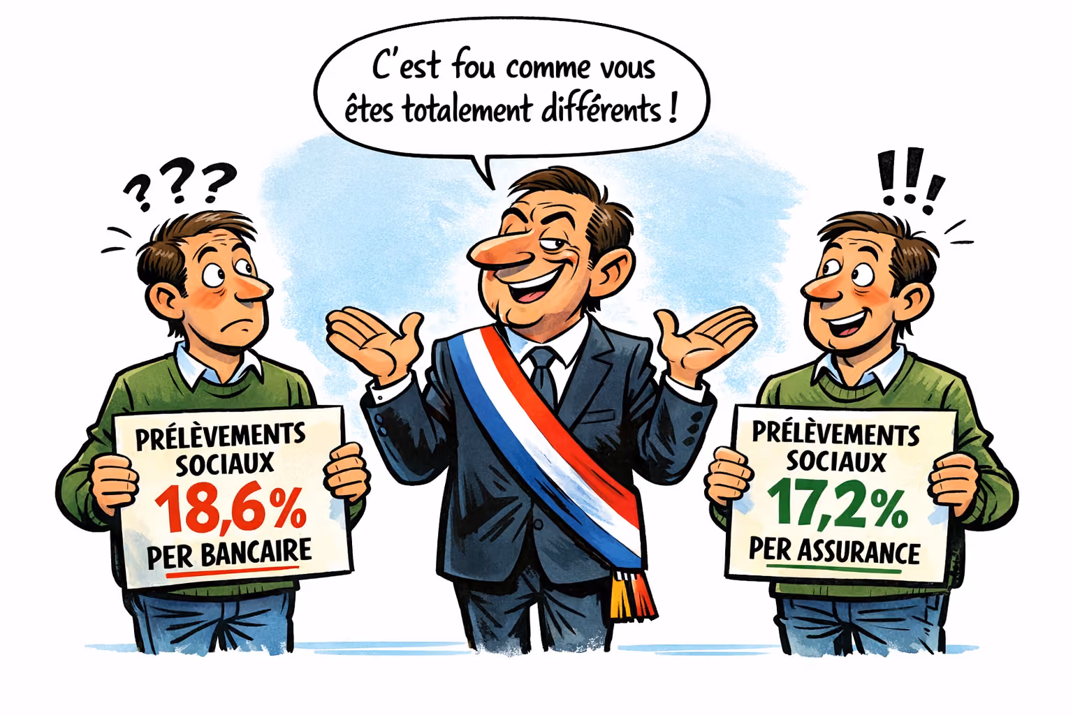 Illustration : Les épargnants naissent libres et égaux en droit, mais certains sont plus égaux que d'autres