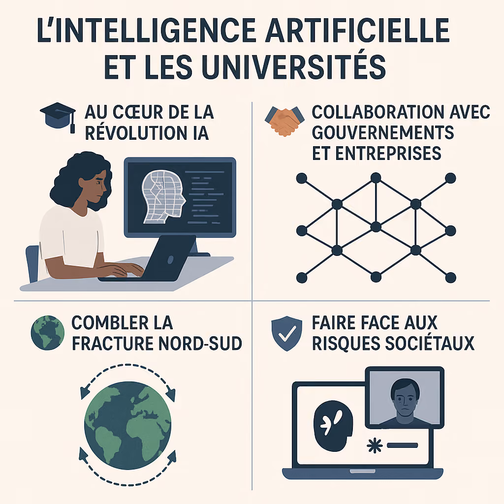 Illustration : Les universités en première ligne pour une IA éthique et inclusive