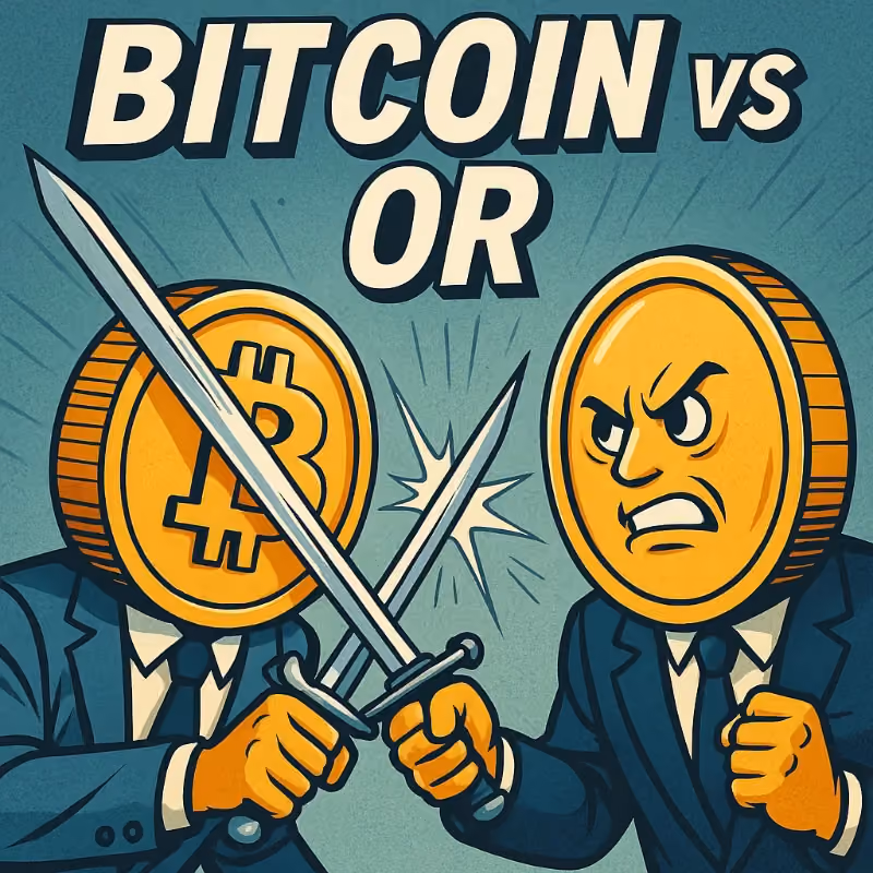 Bitcoin vs Or : le duel de 2025