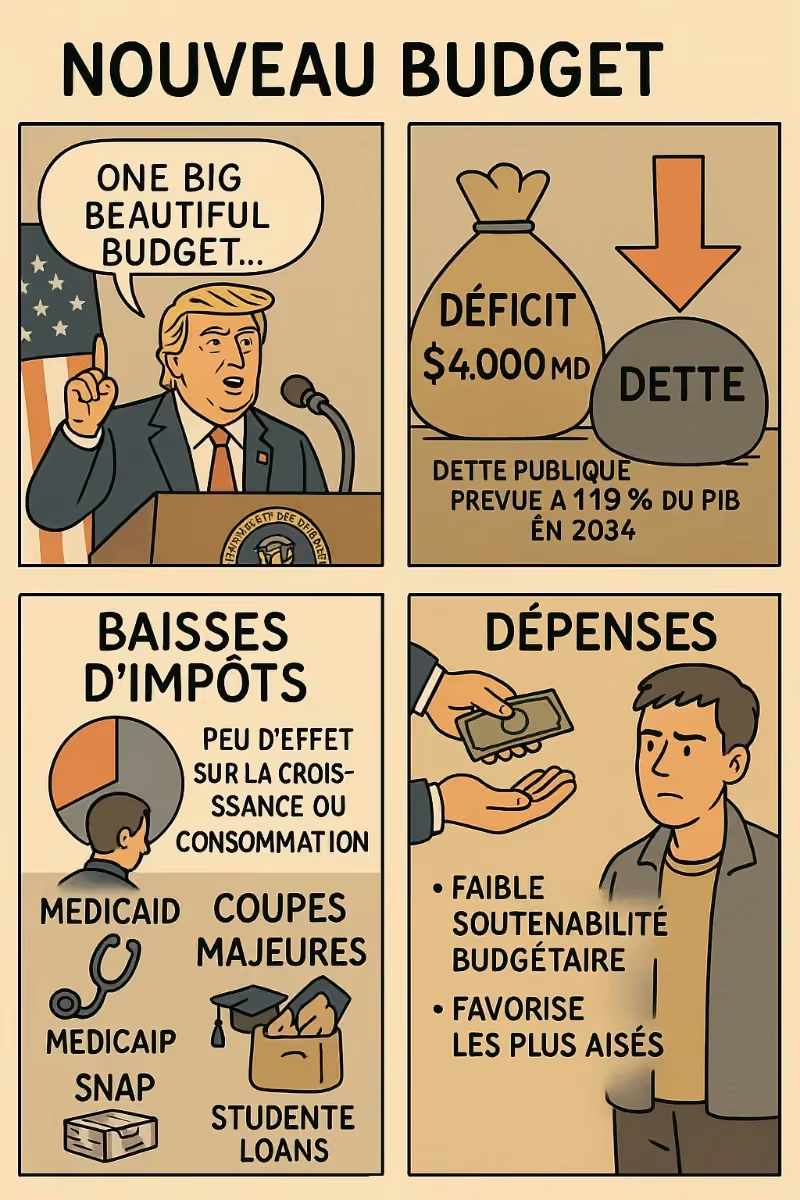 Un budget américain XXL… mais loin d’être “beau” 