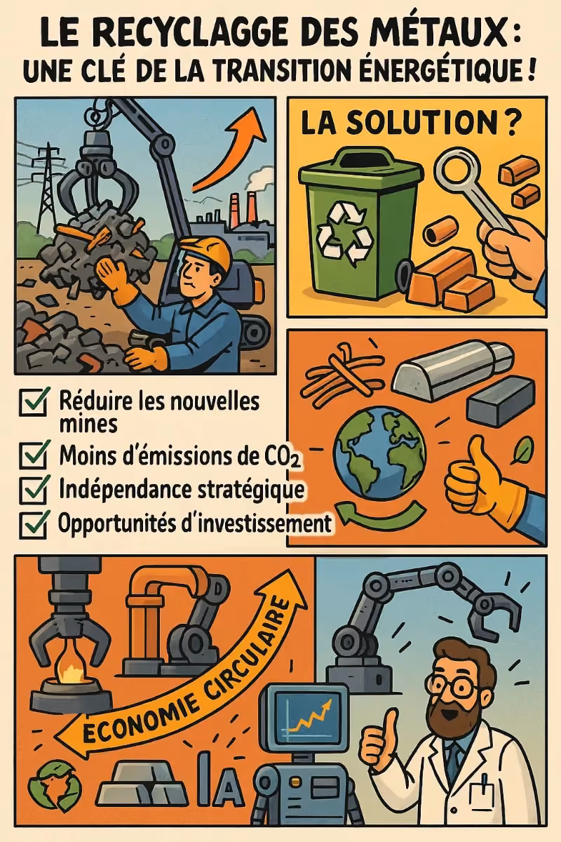 ♻️ Le recyclage des métaux : une clé (trop sous-estimée) de la transition énergétique ! ⚡🌍