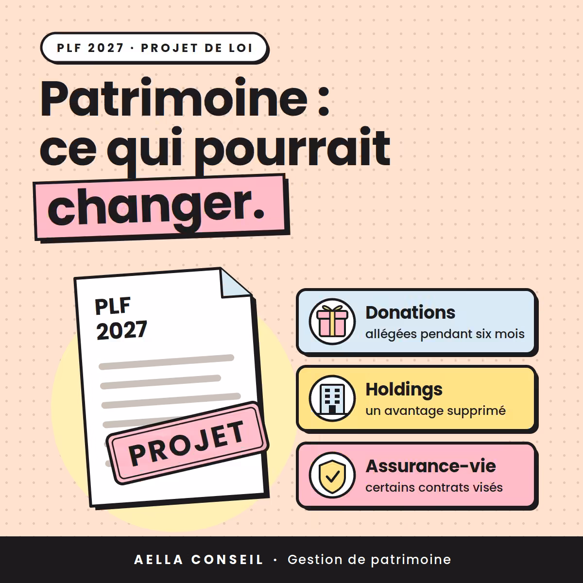 Patrimoine : ce que changerait le PLF 2027