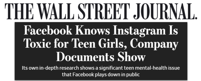 Facebook Knows Instagram Is Toxic for Teen Girls, Company Documents Show